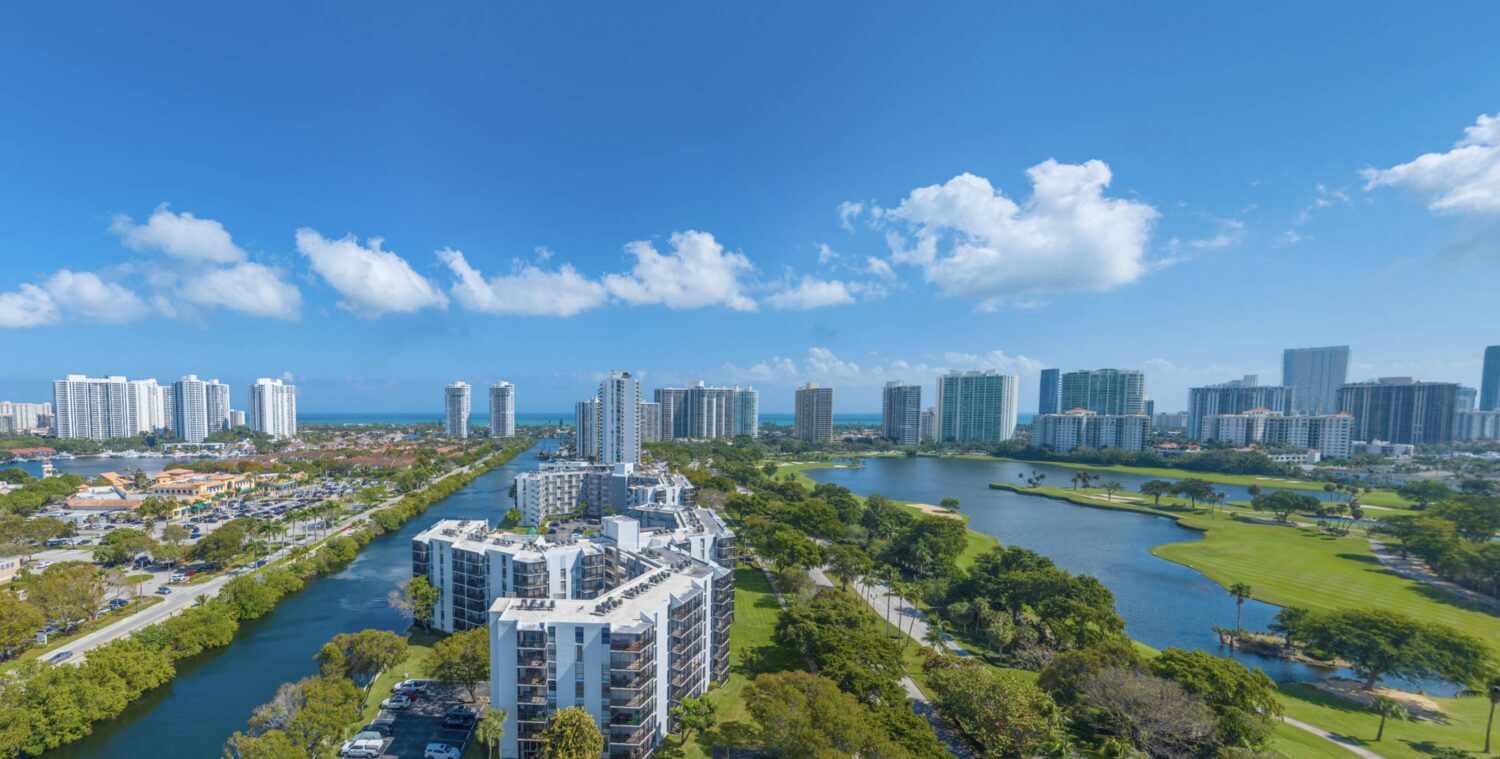 View east from level 11 at midday