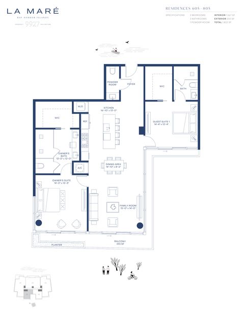 La Mare Residence Plan 12 floor plan