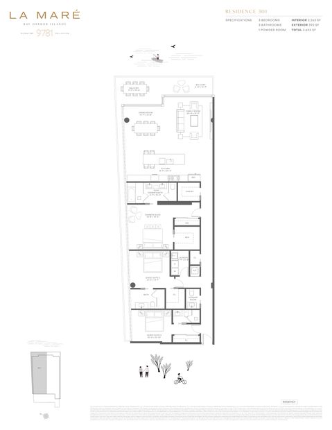 La Mare Residence 301 floor plan