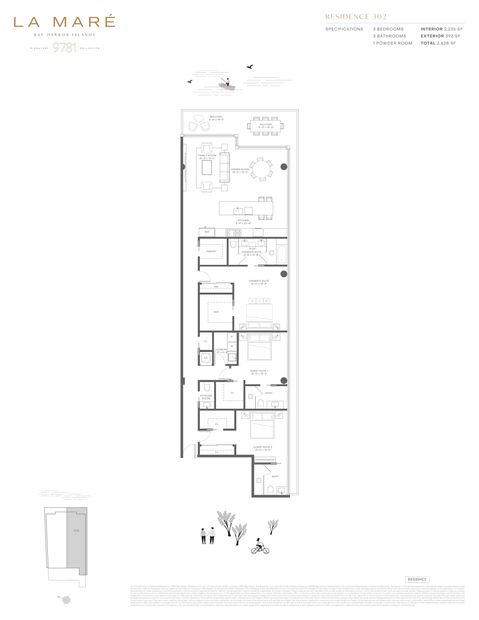 La Mare Residence 302 floor plan
