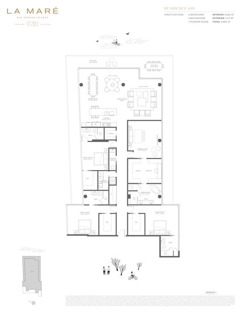 La Mare Residence 601 floor plan
