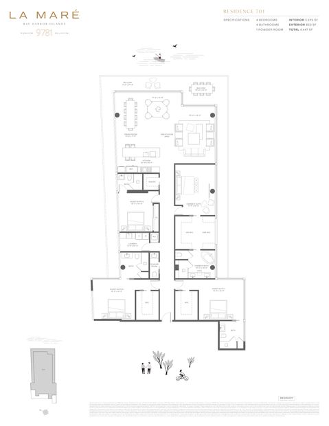 La Mare Residence 701 floor plan