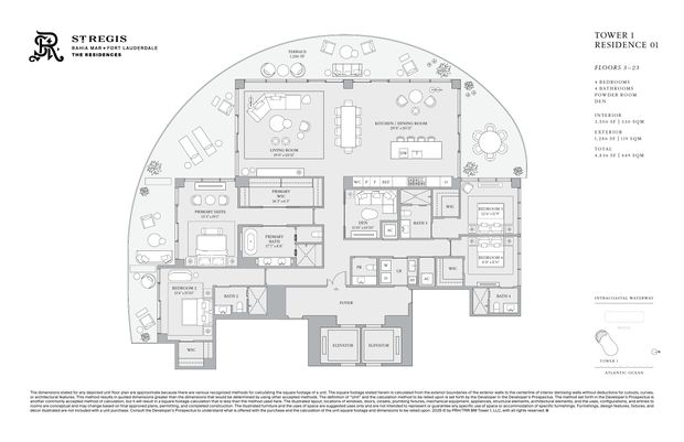 St. Regis Bahia Mar Residence 01 floor plan