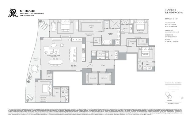 St. Regis Bahia Mar Residence 03 floor plan