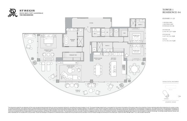 St. Regis Bahia Mar Residence 04 floor plan