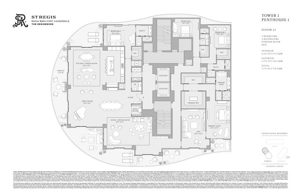 St. Regis Bahia Mar Penthouse 01 floor plan