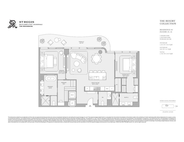 St. Regis Bahia Mar Residence 03 floor plan