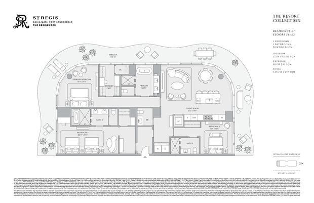 St. Regis Bahia Mar Residence 01 floor plan