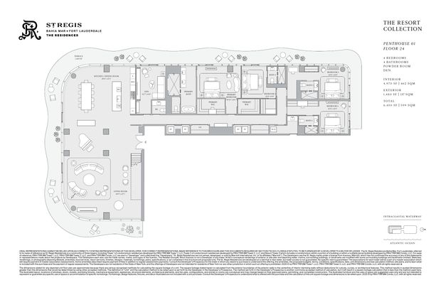 St. Regis Bahia Mar Penthouse 01 floor plan
