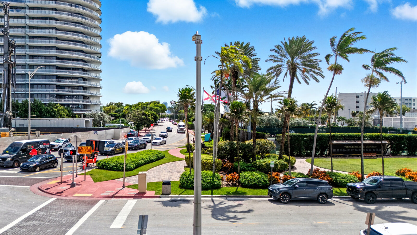 South from 18 feet above grade at Surf Row Residences