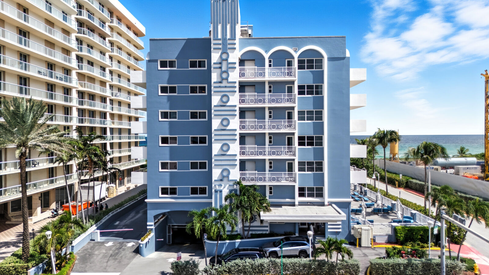 East from 38 feet above grade at Surf Row Residences