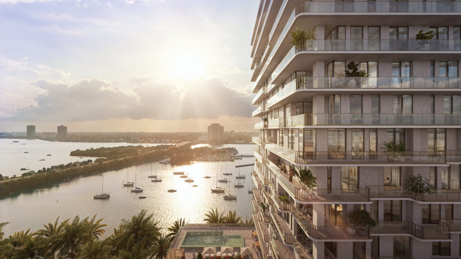 Tula Residences — Aerial View Over the Bay