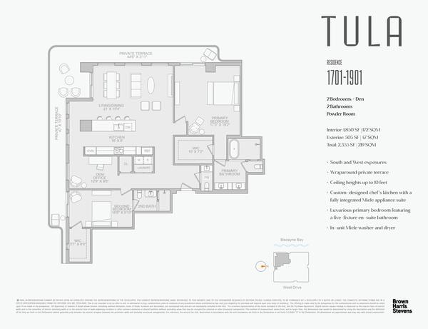 Tula floor plan — Residence 01