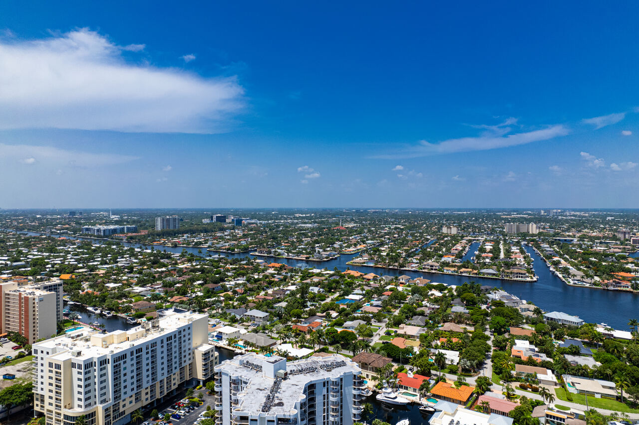Southwest from level 27, Residence 04, Waldorf Astoria Residences Pompano Beach