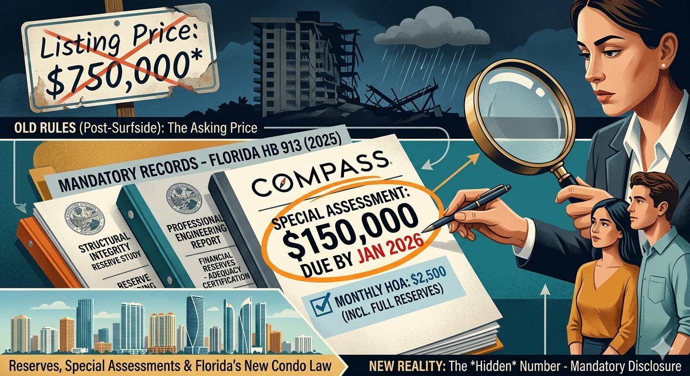 Reserves, special assessments and Florida's new condo law &mdash; editorial illustration